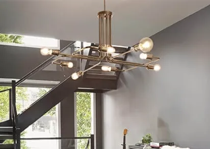 Подвесная люстра Ideal Lux Triumph Sp8 Ottone Antico 160269