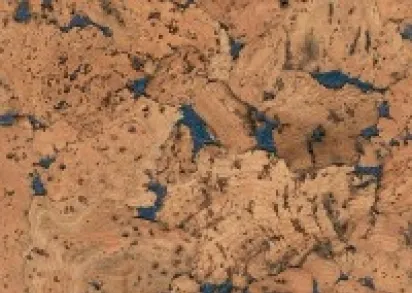 Пробка для стен CORKSTYLE Wall Design Monte Blue ( соединение)